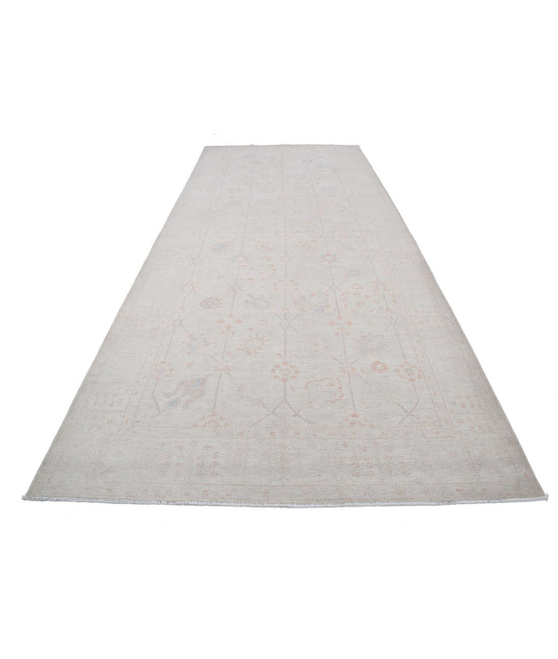 Serenity 5'11'' X 14'2'' Hand-Knotted Wool Rug 5'11'' x 14'2'' (178 X 425) / Ivory / Ivory