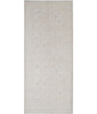 Serenity 5'11'' X 14'2'' Hand-Knotted Wool Rug 5'11'' x 14'2'' (178 X 425) / Ivory / Ivory