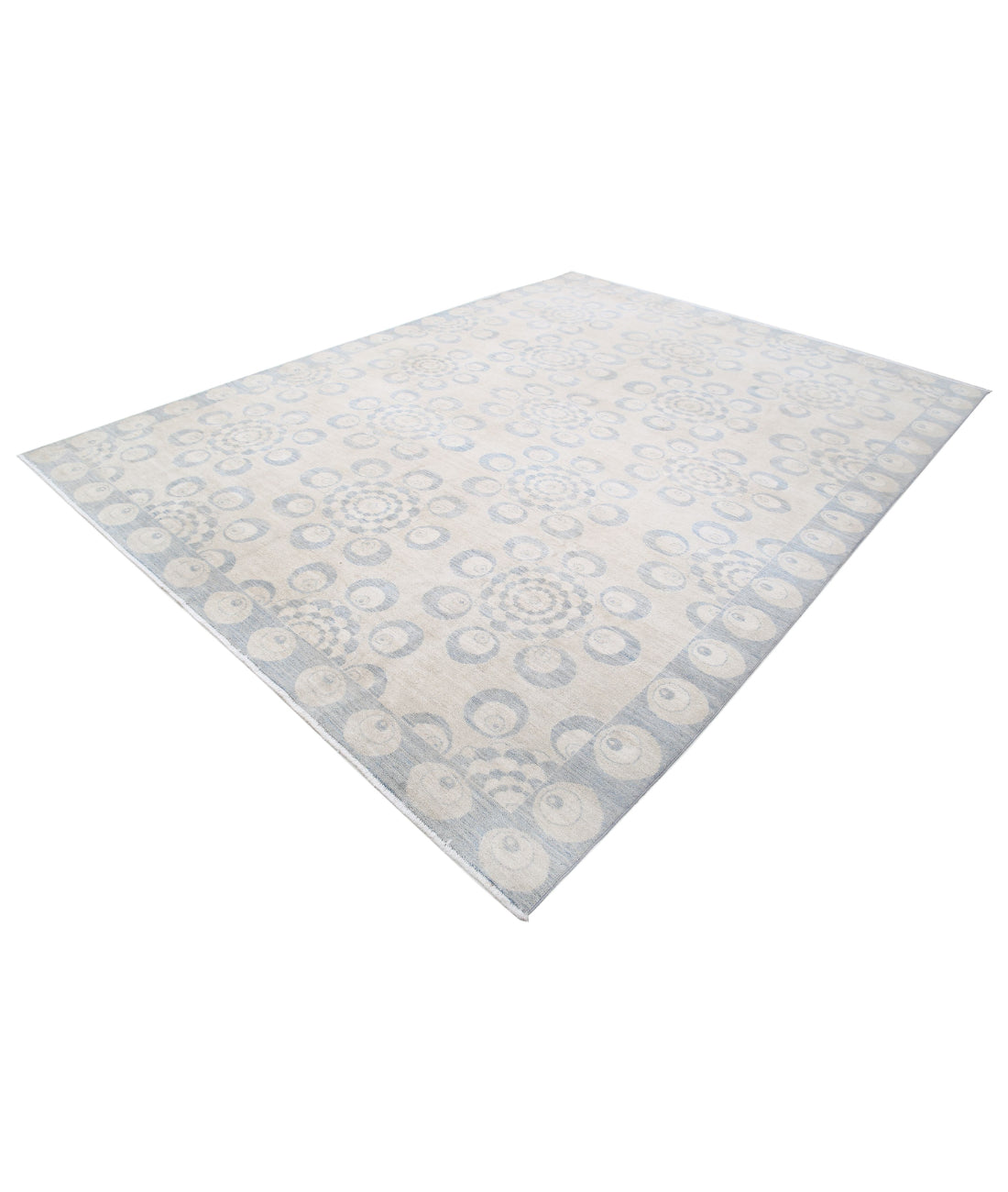 Serenity 8'9'' X 11'8'' Hand-Knotted Wool Rug 8'9'' x 11'8'' (263 X 350) / Brown / Grey