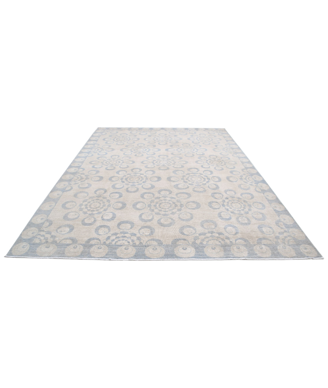 Serenity 8'9'' X 11'8'' Hand-Knotted Wool Rug 8'9'' x 11'8'' (263 X 350) / Brown / Grey