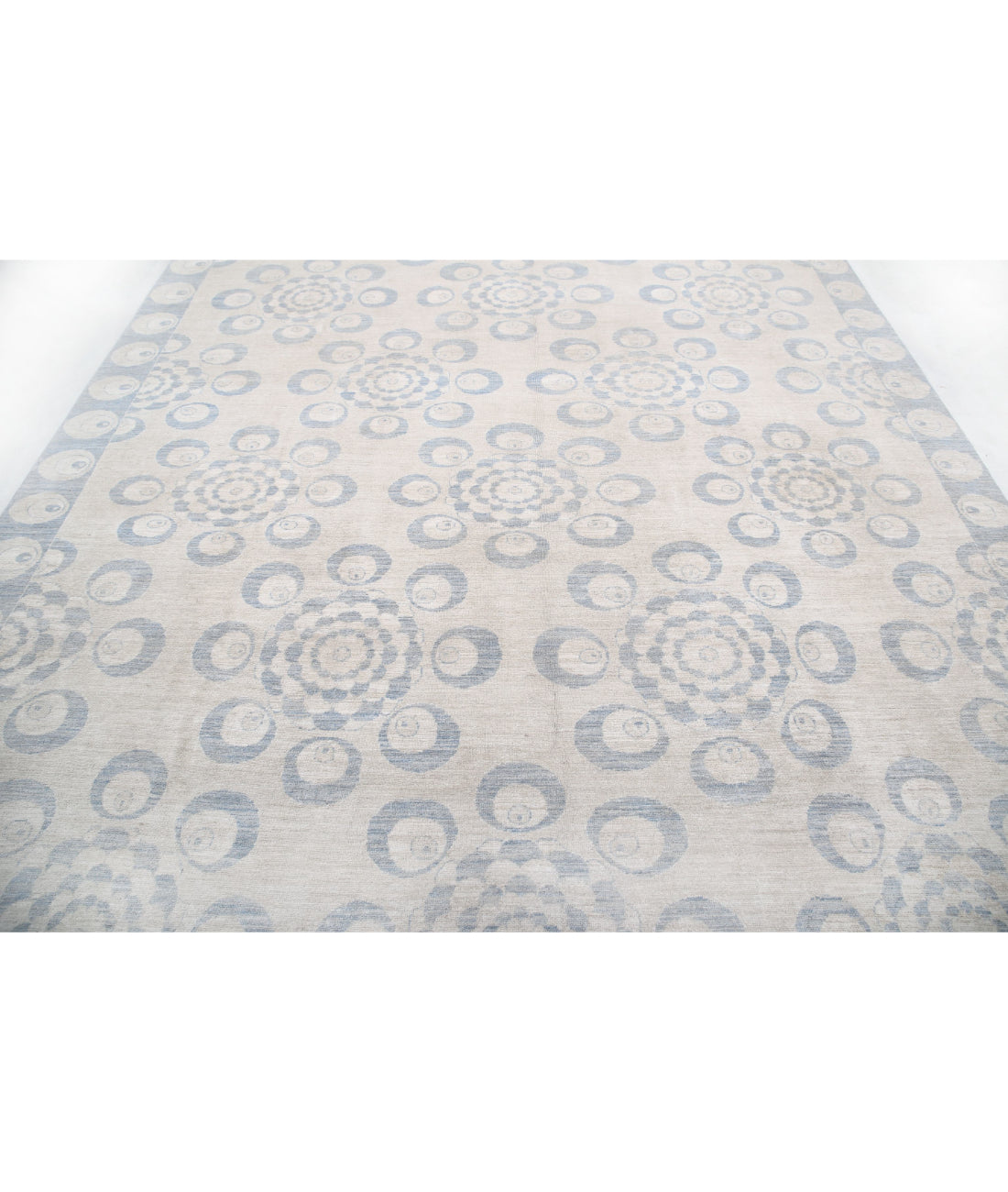 Serenity 8'9'' X 11'8'' Hand-Knotted Wool Rug 8'9'' x 11'8'' (263 X 350) / Brown / Grey