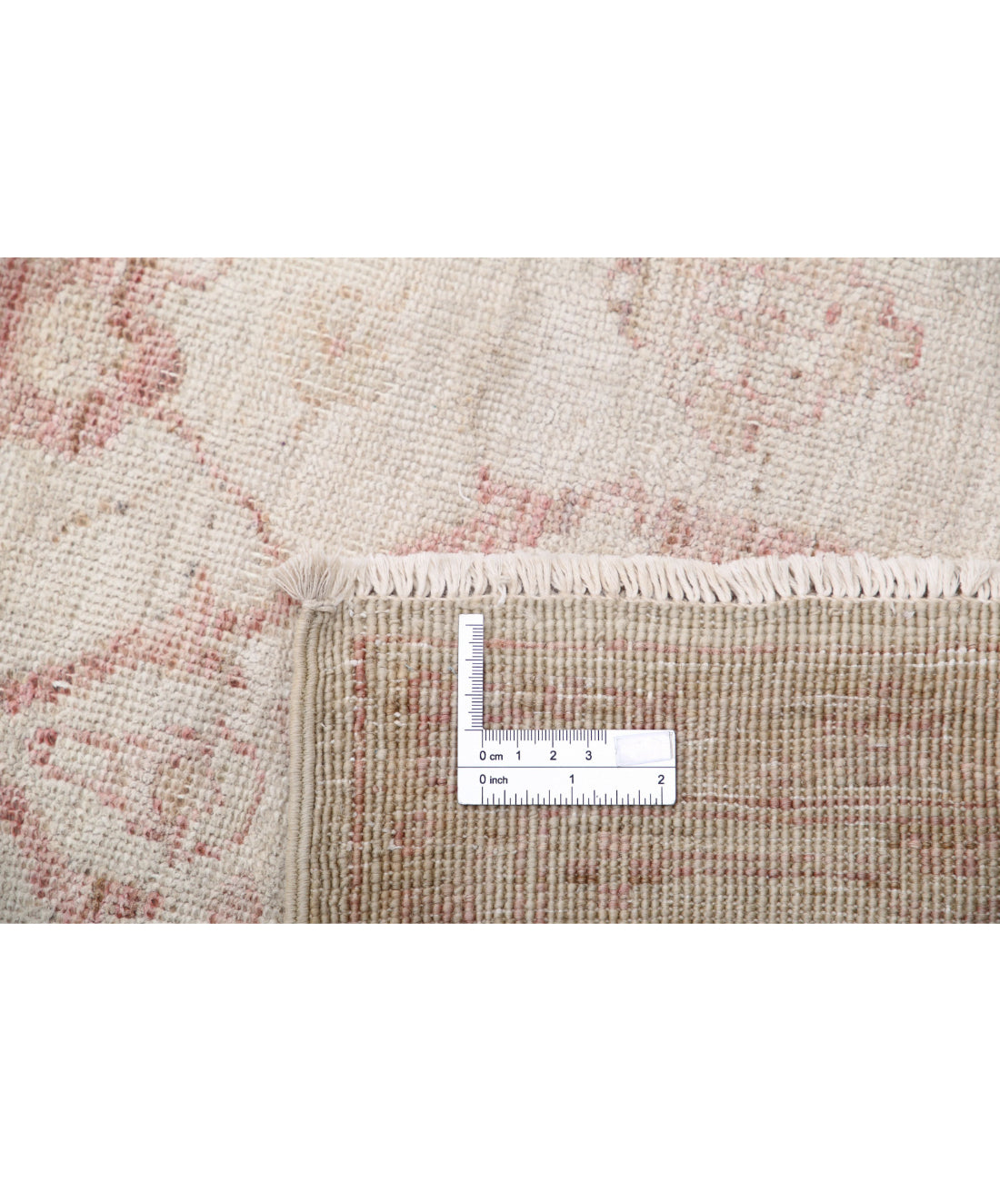 Serenity 8'6'' X 17'5'' Hand-Knotted Wool Rug 8'6'' x 17'5'' (255 X 523) / Ivory / Pink