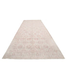 Serenity 8'6'' X 17'5'' Hand-Knotted Wool Rug 8'6'' x 17'5'' (255 X 523) / Ivory / Pink