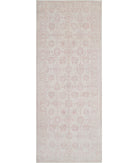 Serenity 8'6'' X 17'5'' Hand-Knotted Wool Rug 8'6'' x 17'5'' (255 X 523) / Ivory / Pink