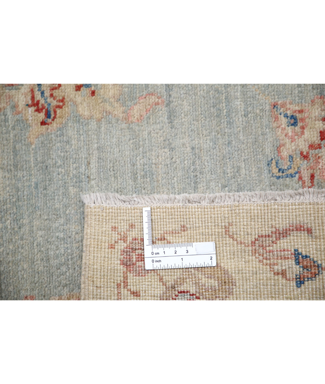 Serenity 5'2'' X 6'9'' Hand-Knotted Wool Rug 5'2'' x 6'9'' (155 X 203) / Blue / Ivory