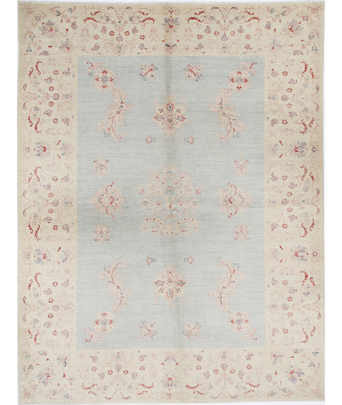 Serenity 5'2'' X 6'9'' Hand-Knotted Wool Rug 5'2'' x 6'9'' (155 X 203) / Blue / Ivory