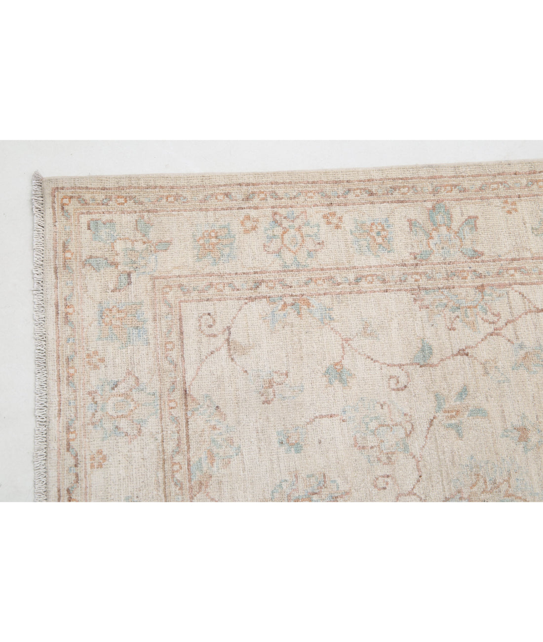 Serenity 3'5'' X 12'8'' Hand-Knotted Wool Rug 3'5'' x 12'8'' (103 X 380) / Ivory / Ivory