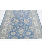 Serenity 4'9'' X 6'9'' Hand-Knotted Wool Rug 4'9'' x 6'9'' (143 X 203) / Blue / Ivory