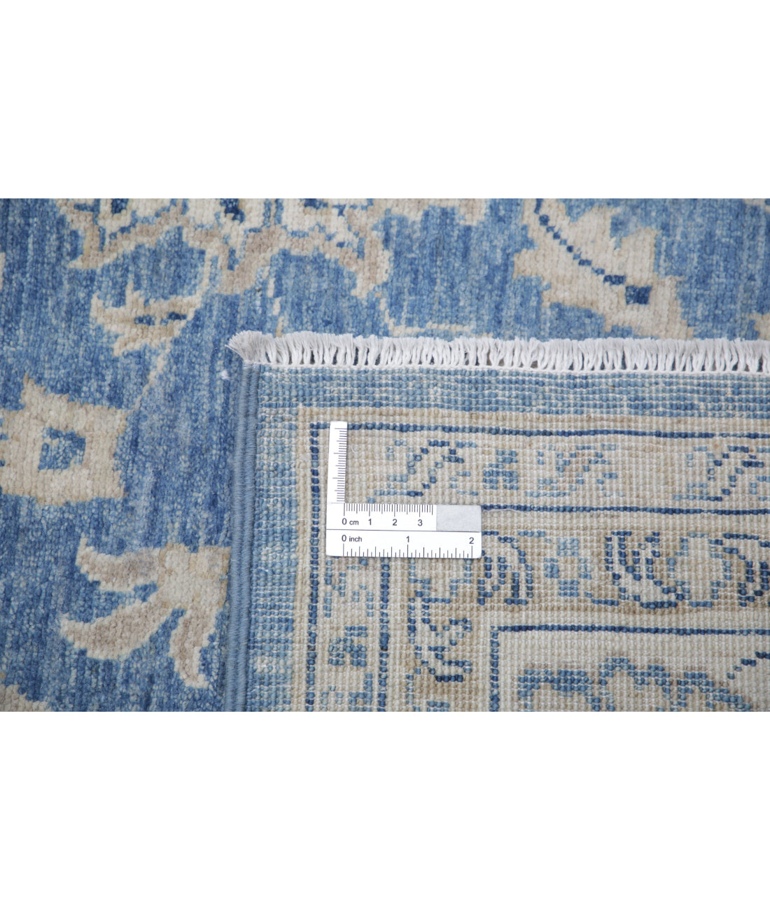 Serenity 4'9'' X 6'9'' Hand-Knotted Wool Rug 4'9'' x 6'9'' (143 X 203) / Blue / Ivory