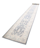 Serenity 3'3'' X 25'10'' Hand-Knotted Wool Rug 3'3'' x 25'10'' (98 X 775) / Grey / Ivory