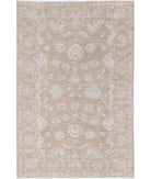 Serenity 6'5'' X 9'9'' Hand-Knotted Wool Rug 6'5'' x 9'9'' (193 X 293) / Brown / Brown