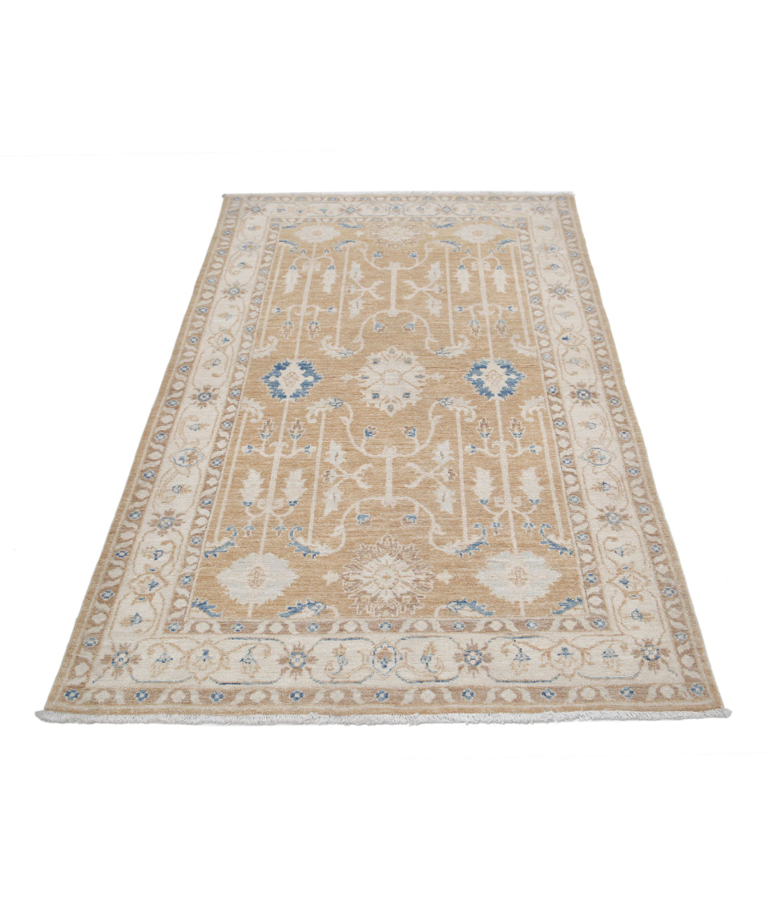 Serenity 3'10'' X 6'0'' Hand-Knotted Wool Rug 3'10'' x 6'0'' (115 X 180) / Red / Ivory