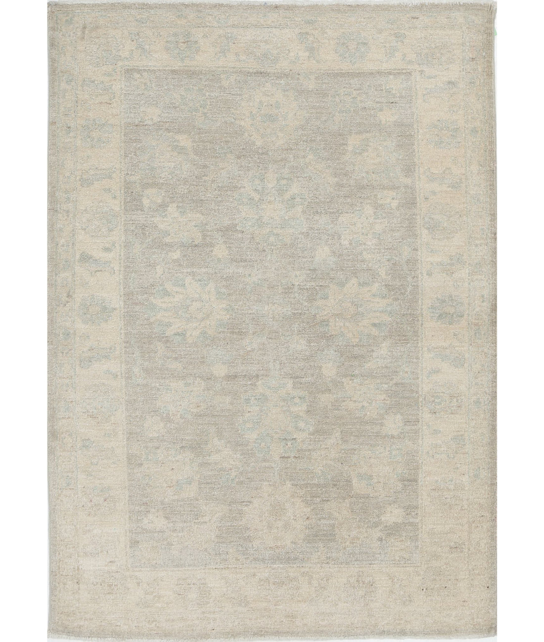 Serenity 3'1'' X 4'7'' Hand-Knotted Wool Rug 3'1'' x 4'7'' (93 X 138) / Brown / Ivory