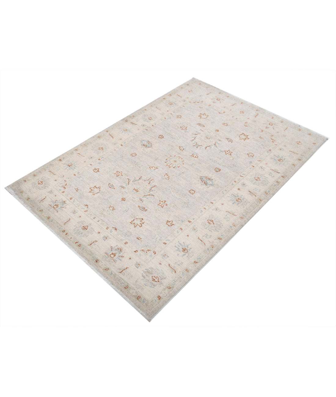 Serenity 3'3'' X 4'9'' Hand-Knotted Wool Rug 3'3'' x 4'9'' (98 X 143) / Grey / Ivory