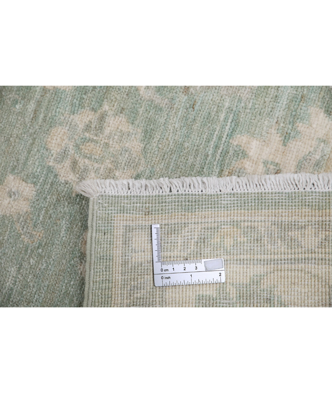 Serenity 3'2'' X 4'9'' Hand-Knotted Wool Rug 3'2'' x 4'9'' (95 X 143) / Green / Ivory