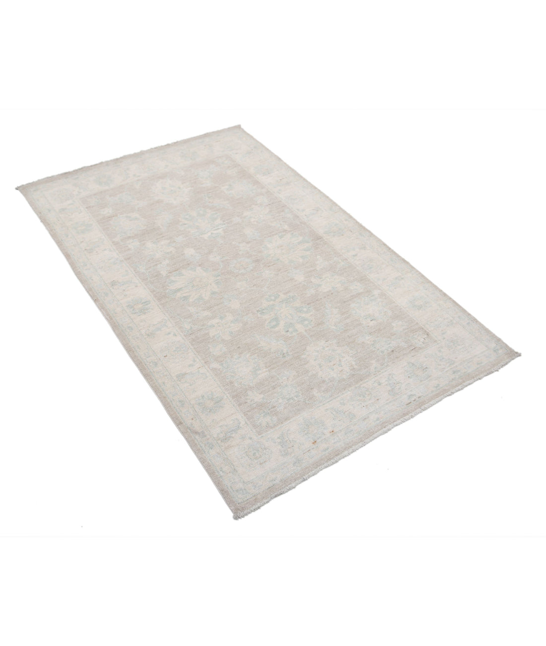 Serenity 3'2'' X 4'11'' Hand-Knotted Wool Rug 3'2'' x 4'11'' (95 X 148) / Brown / Ivory