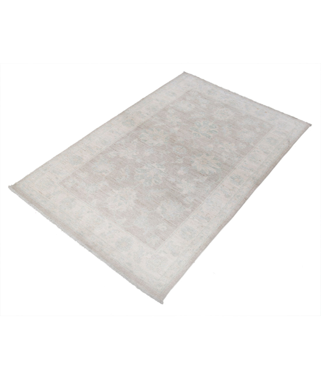 Serenity 3'2'' X 4'11'' Hand-Knotted Wool Rug 3'2'' x 4'11'' (95 X 148) / Brown / Ivory