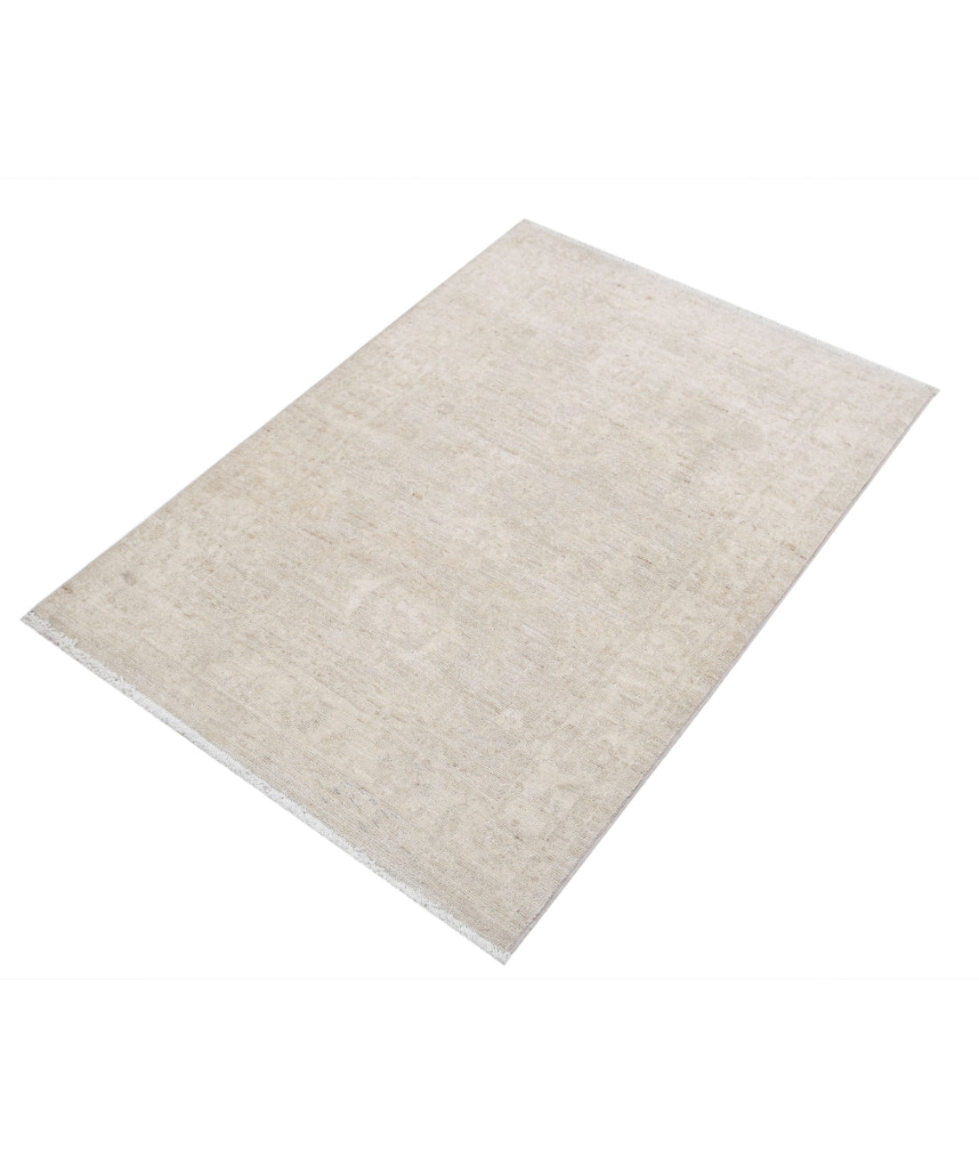 Serenity 2'8'' X 3'10'' Hand-Knotted Wool Rug 2'8'' x 3'10'' (80 X 115) / Grey / Ivory