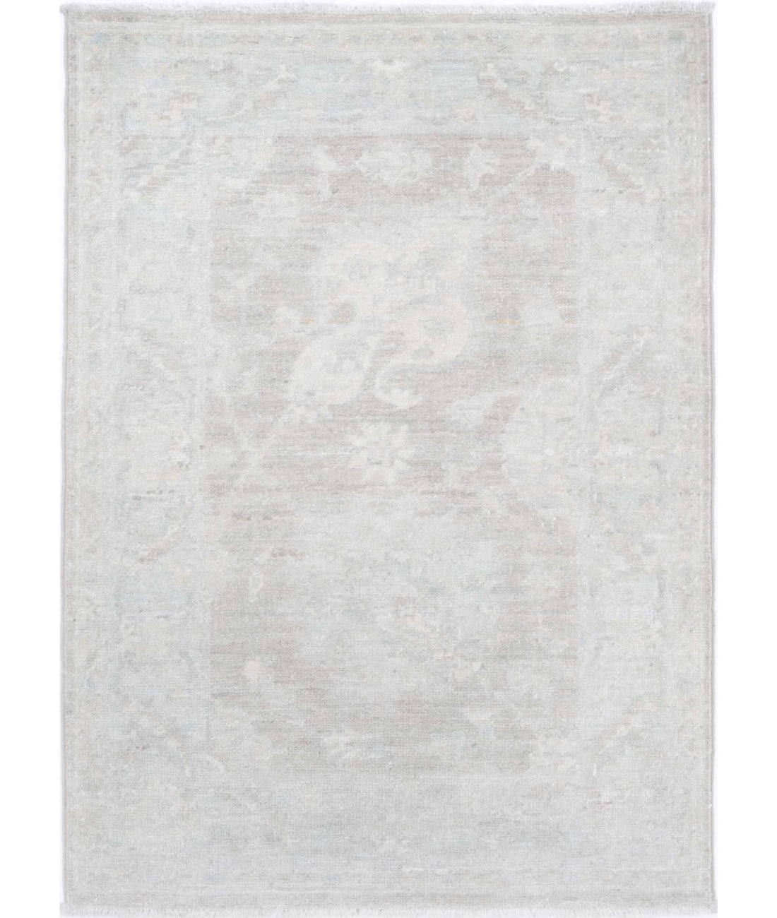 Serenity 2'2'' X 3'1'' Hand-Knotted Wool Rug 2'2'' x 3'1'' (65 X 93) / Brown / Ivory