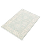 Serenity 2'0'' X 2'11'' Hand-Knotted Wool Rug 2'0'' x 2'11'' (60 X 88) / Green / Ivory