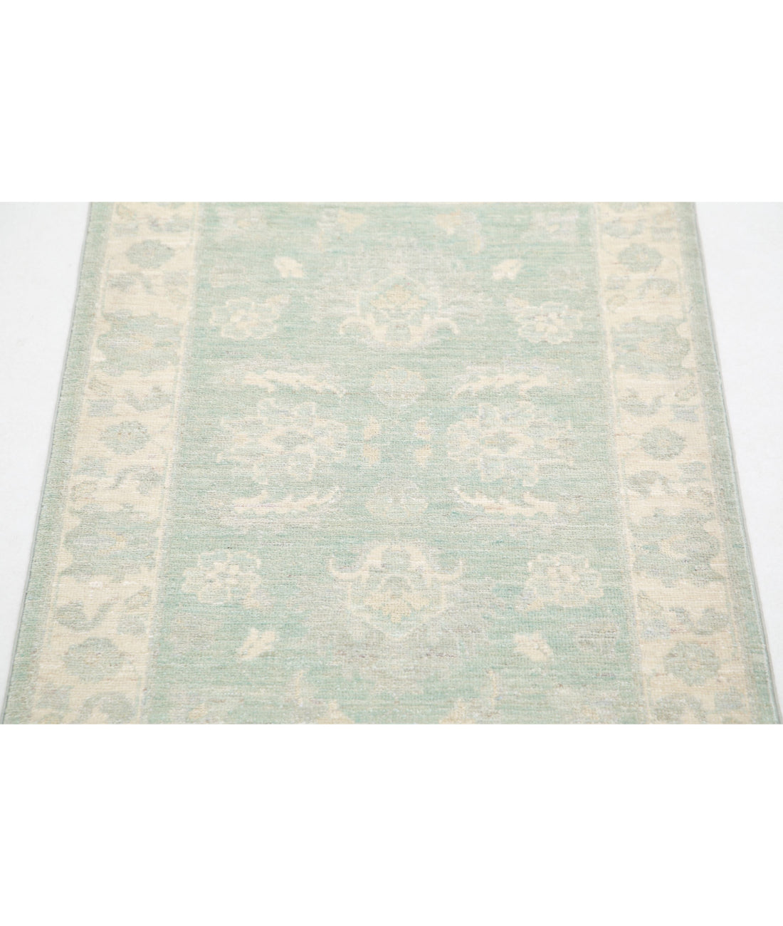 Serenity 2'0'' X 2'11'' Hand-Knotted Wool Rug 2'0'' x 2'11'' (60 X 88) / Green / Ivory