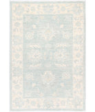 Serenity 2'0'' X 2'11'' Hand-Knotted Wool Rug 2'0'' x 2'11'' (60 X 88) / Green / Ivory