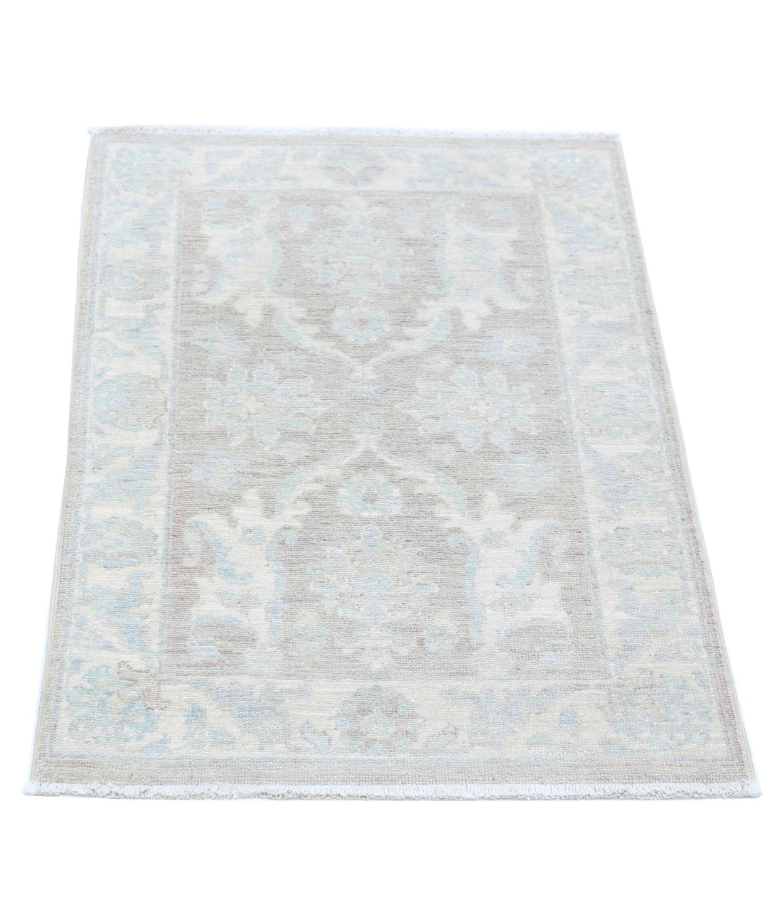 Serenity 2'0'' X 2'10'' Hand-Knotted Wool Rug 2'0'' x 2'10'' (60 X 85) / Brown / Ivory