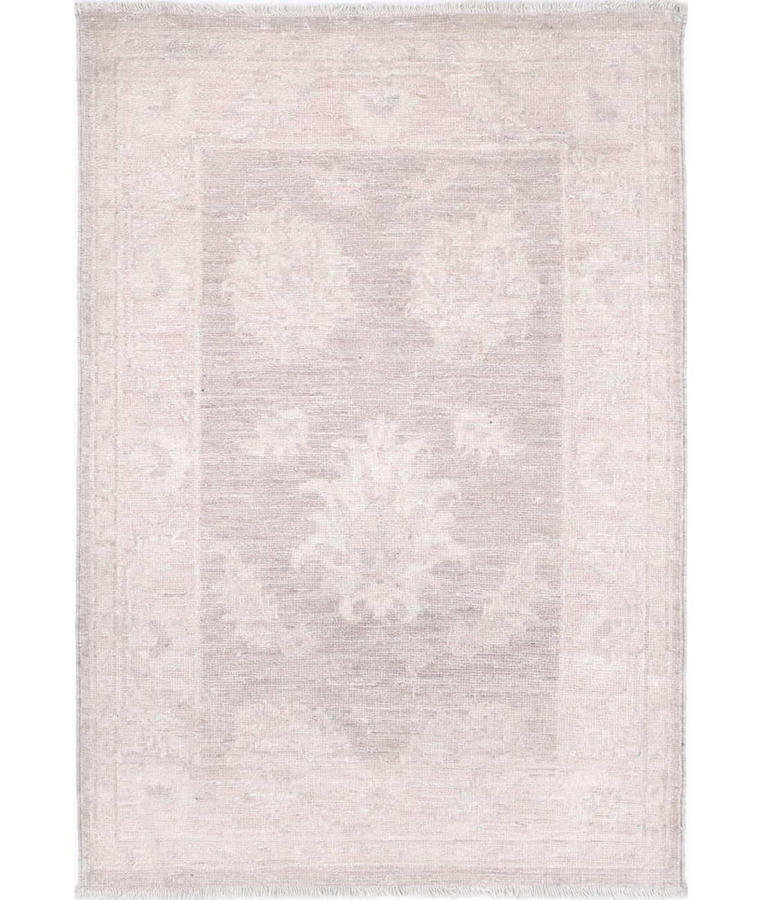 Serenity 2'1'' X 3'1'' Hand-Knotted Wool Rug 2'1'' x 3'1'' (63 X 93) / Brown / Ivory