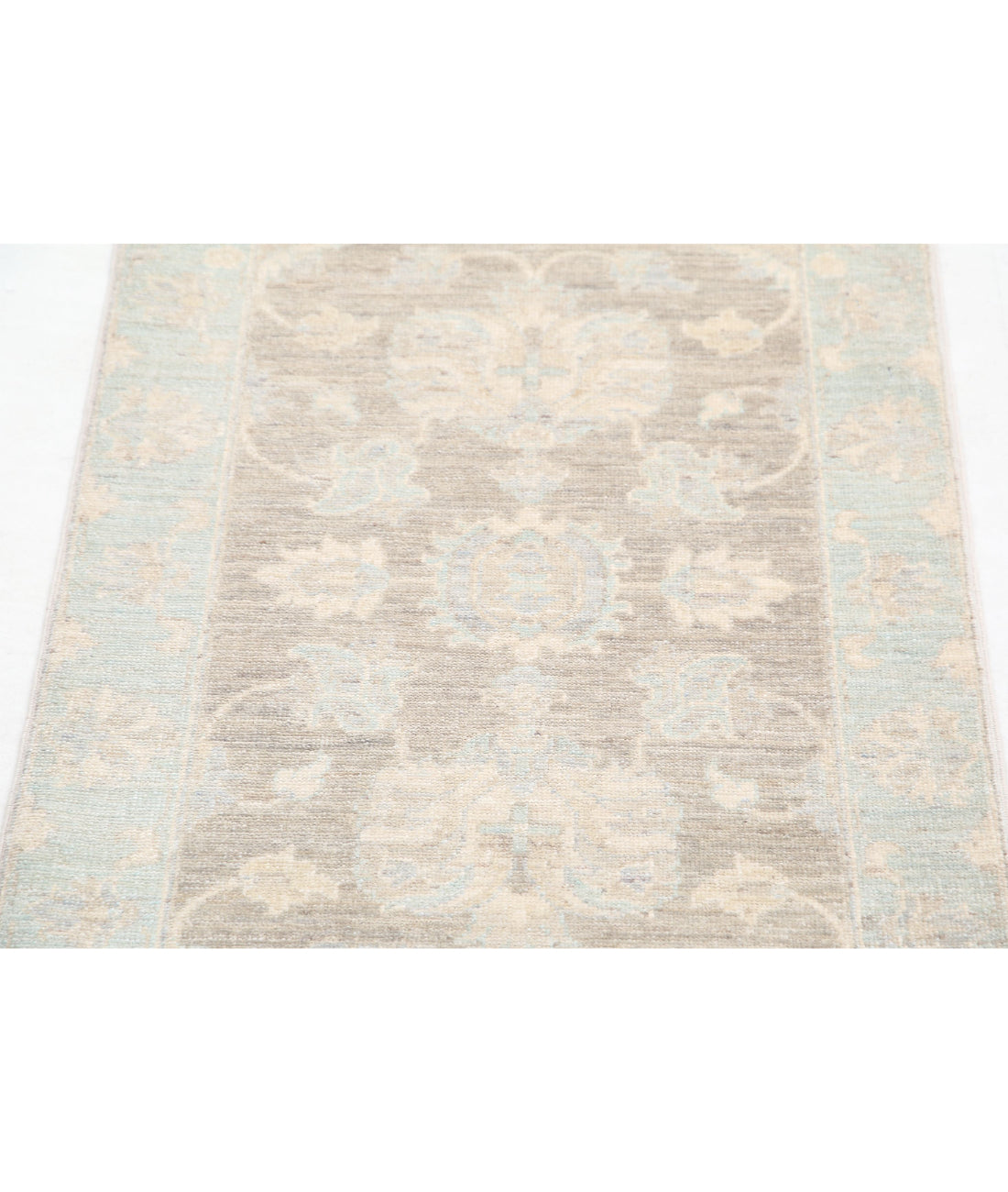 Serenity 2'0'' X 3'0'' Hand-Knotted Wool Rug 2'0'' x 3'0'' (60 X 90) / Brown / Blue