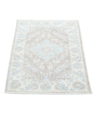 Serenity 2'0'' X 2'11'' Hand-Knotted Wool Rug 2'0'' x 2'11'' (60 X 88) / Brown / Ivory