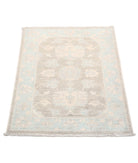 Serenity 2'0'' X 2'10'' Hand-Knotted Wool Rug 2'0'' x 2'10'' (60 X 85) / Brown / Blue