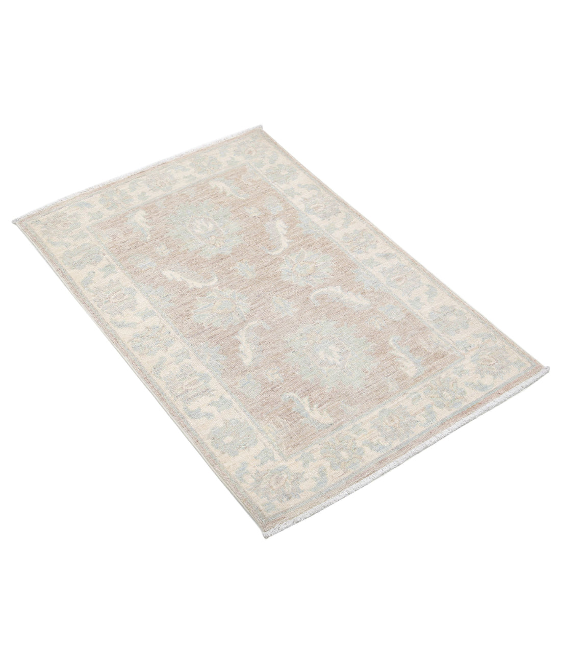 Serenity 2'3'' X 3'3'' Hand-Knotted Wool Rug 2'3'' x 3'3'' (68 X 98) / Brown / Ivory