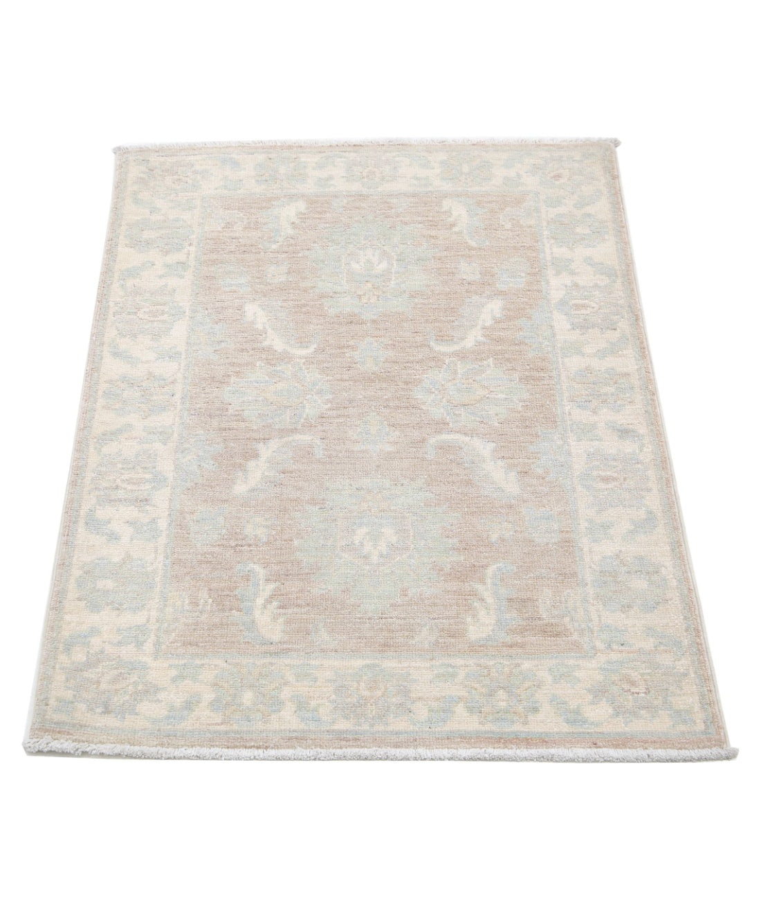 Serenity 2'3'' X 3'3'' Hand-Knotted Wool Rug 2'3'' x 3'3'' (68 X 98) / Brown / Ivory