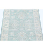 Serenity 2'0'' X 2'11'' Hand-Knotted Wool Rug 2'0'' x 2'11'' (60 X 88) / Green / Ivory