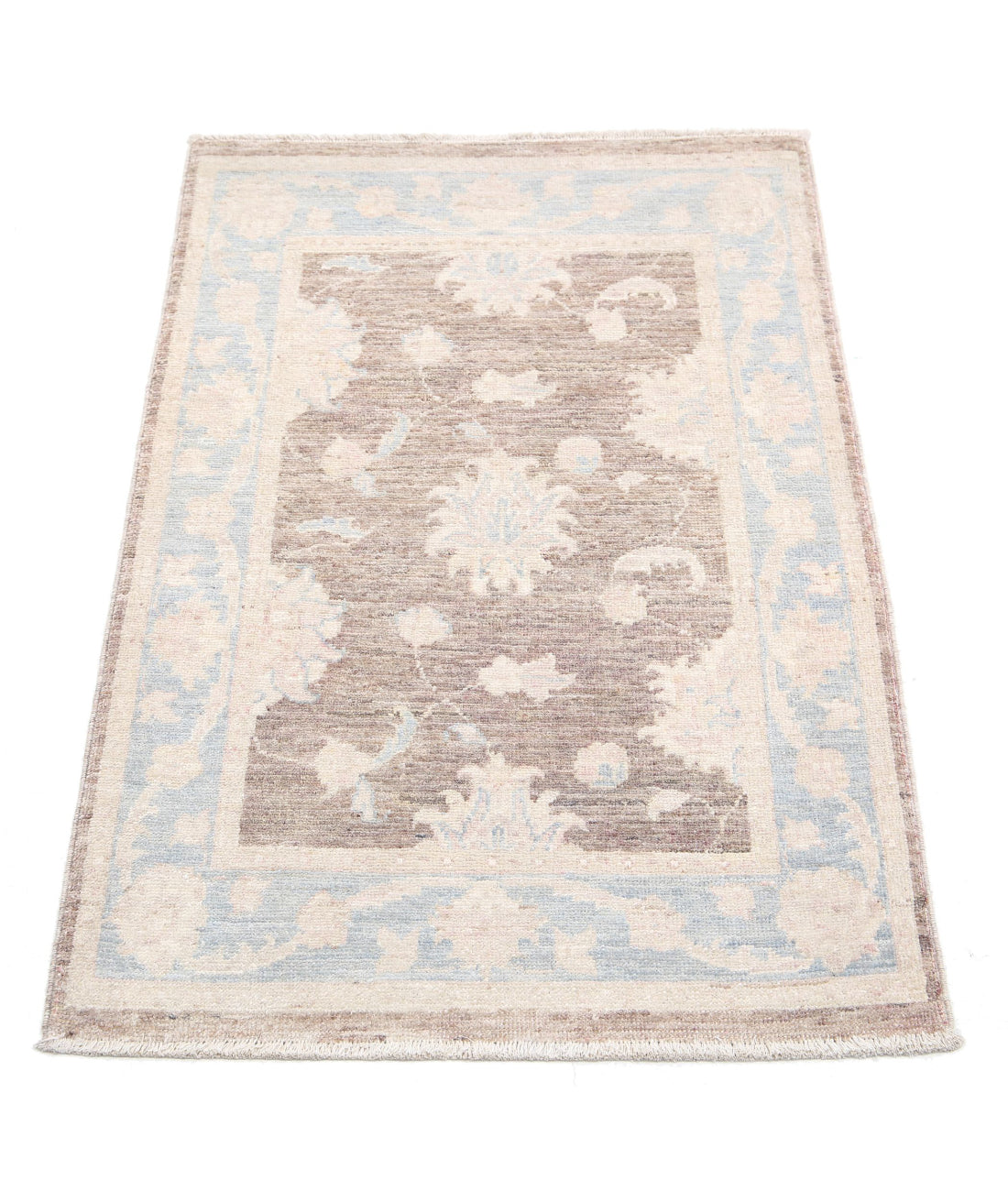 Serenity 2'0'' X 3'1'' Hand-Knotted Wool Rug 2'0'' x 3'1'' (60 X 93) / Brown / Grey