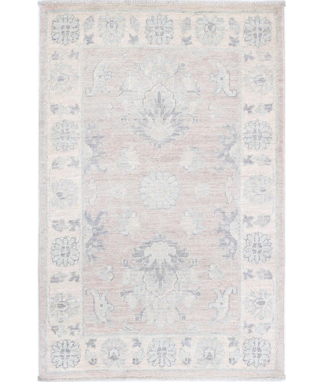 Serenity 2'2'' X 3'1'' Hand-Knotted Wool Rug 2'2'' x 3'1'' (65 X 93) / Brown / Ivory