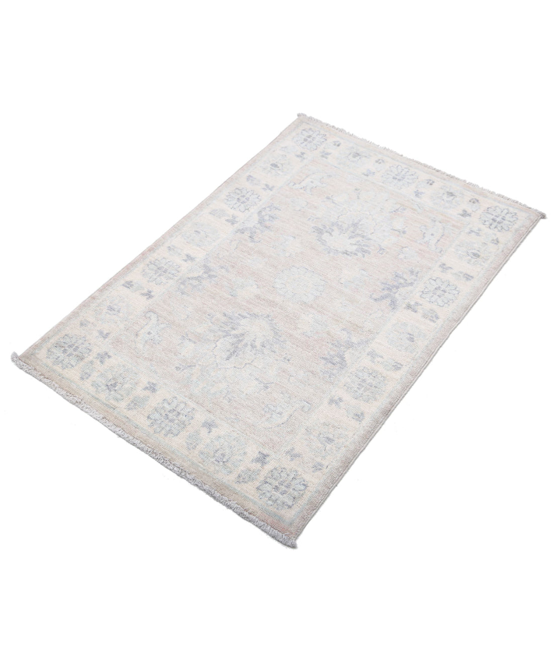 Serenity 2'2'' X 3'2'' Hand-Knotted Wool Rug 2'2'' x 3'2'' (65 X 95) / Brown / Ivory