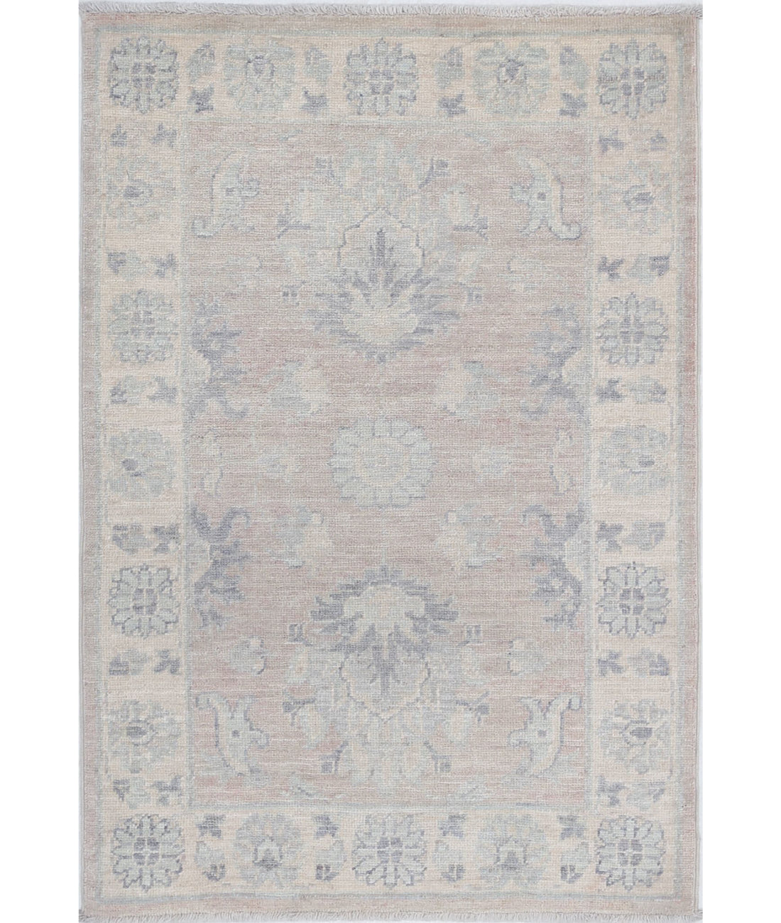 Serenity 2'2'' X 3'2'' Hand-Knotted Wool Rug 2'2'' x 3'2'' (65 X 95) / Brown / Ivory