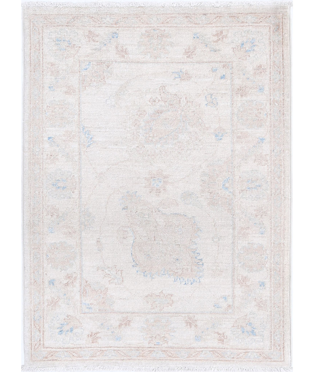 Serenity 2'1'' X 2'11'' Hand-Knotted Wool Rug 2'1'' x 2'11'' (63 X 88) / Ivory / Ivory