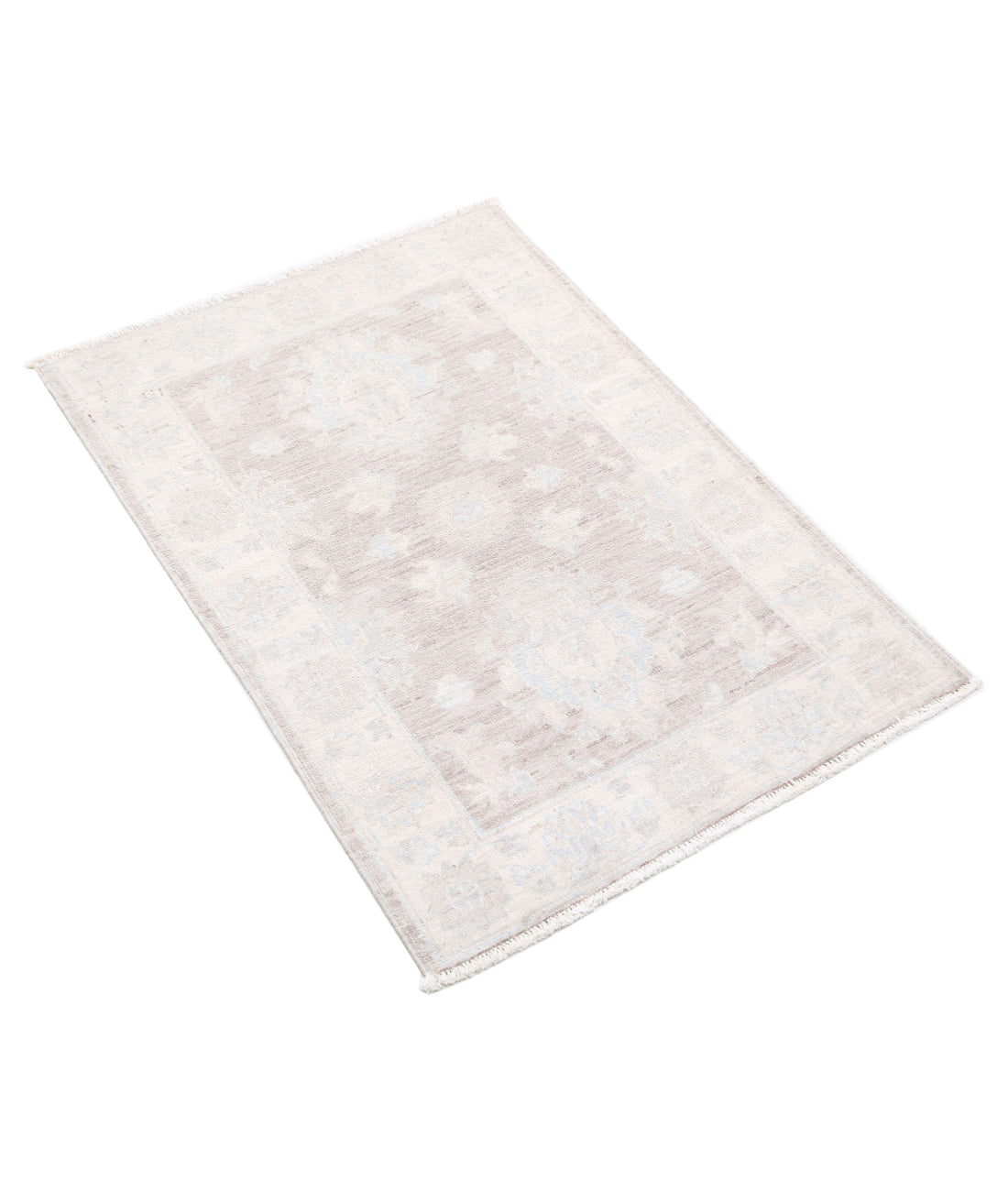 Serenity 2'1'' X 3'0'' Hand-Knotted Wool Rug 2'1'' x 3'0'' (63 X 90) / Brown / Ivory