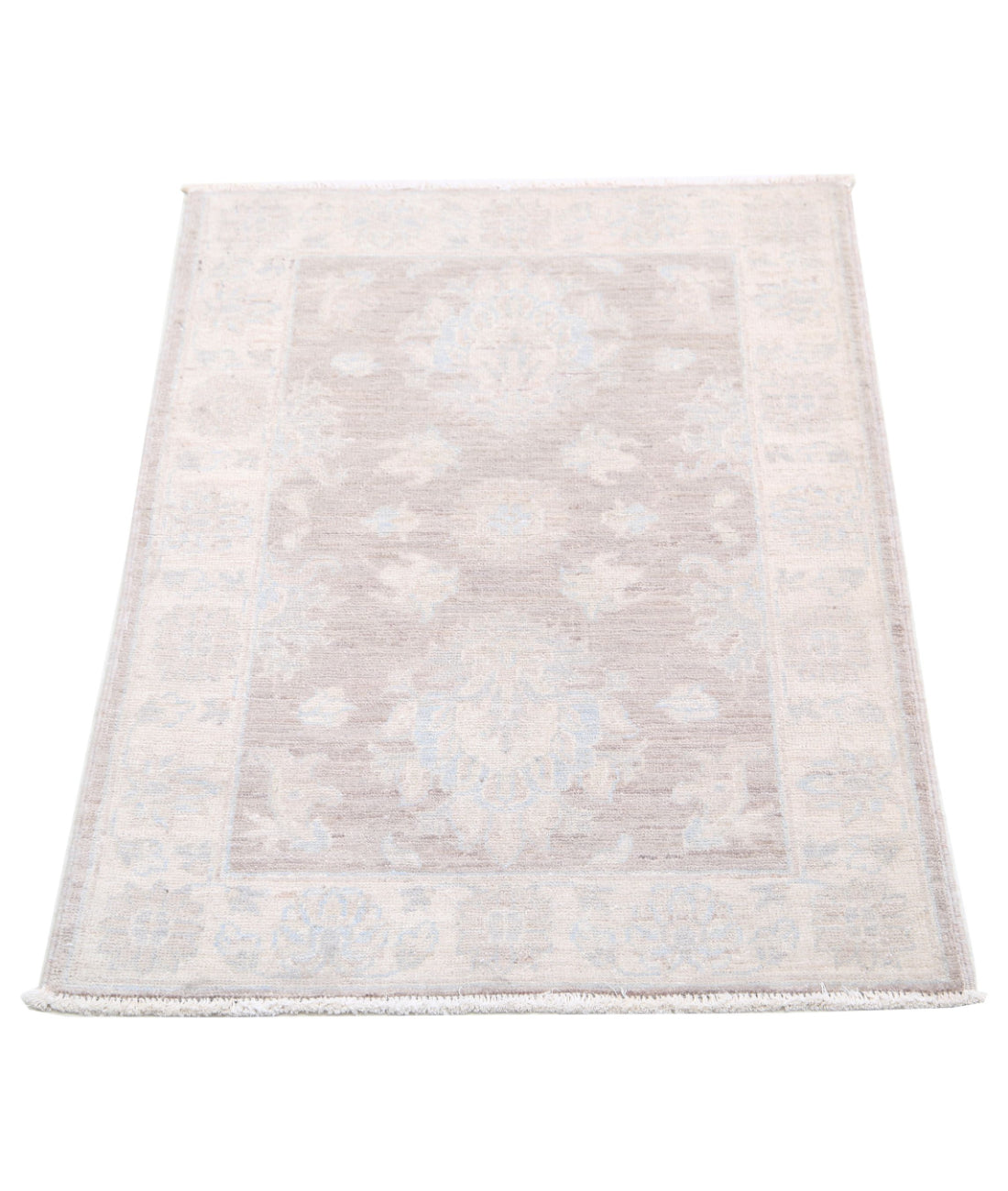 Serenity 2'1'' X 3'0'' Hand-Knotted Wool Rug 2'1'' x 3'0'' (63 X 90) / Brown / Ivory