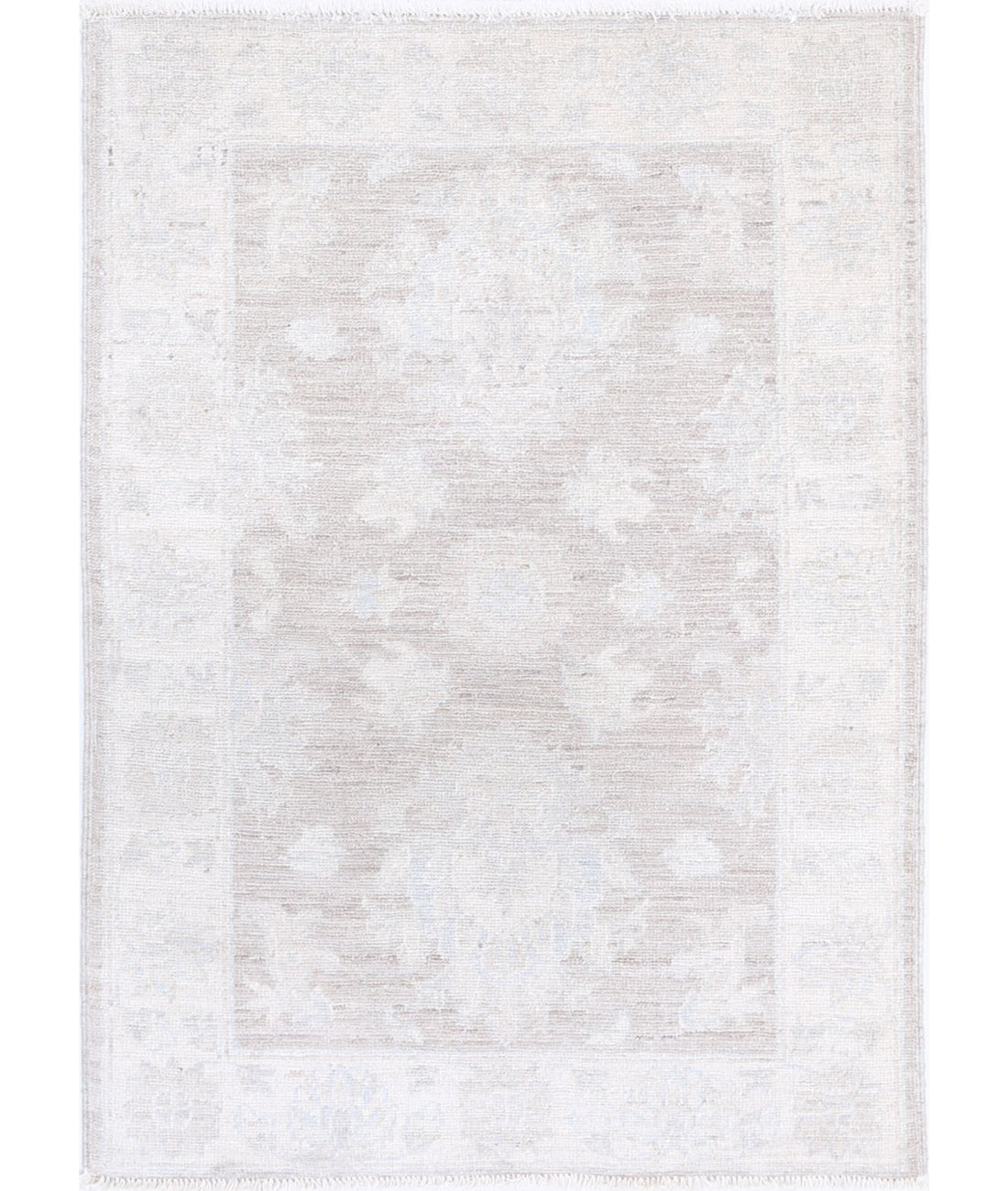 Serenity 2'1'' X 3'0'' Hand-Knotted Wool Rug 2'1'' x 3'0'' (63 X 90) / Brown / Ivory