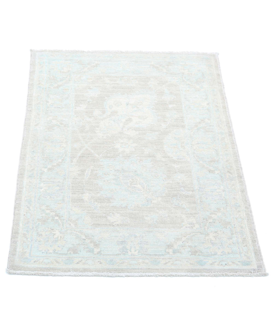 Serenity 2'0'' X 2'10'' Hand-Knotted Wool Rug 2'0'' x 2'10'' (60 X 85) / Brown / Ivory