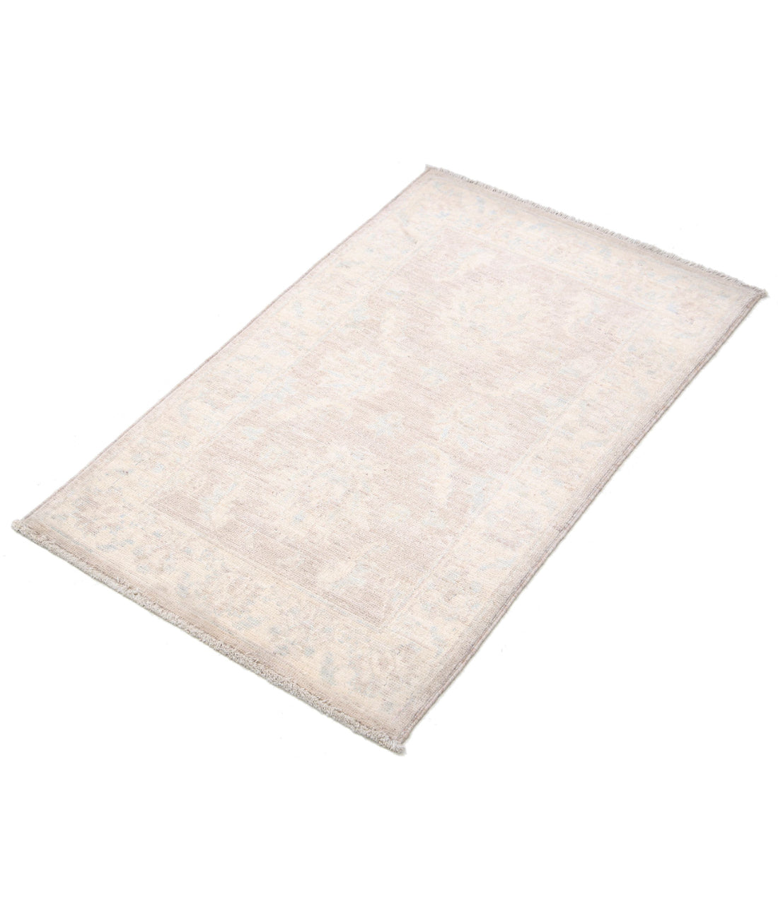 Serenity 2'0'' X 3'3'' Hand-Knotted Wool Rug 2'0'' x 3'3'' (60 X 98) / Brown / Ivory