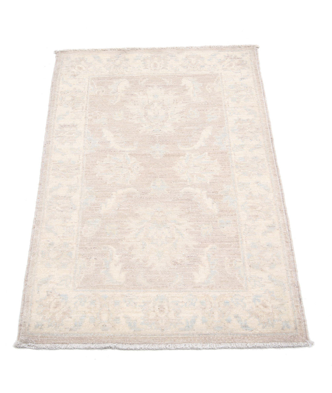 Serenity 2'0'' X 3'3'' Hand-Knotted Wool Rug 2'0'' x 3'3'' (60 X 98) / Brown / Ivory