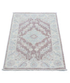 Serenity 2'1'' X 3'2'' Hand-Knotted Wool Rug 2'1'' x 3'2'' (63 X 95) / Brown / Ivory