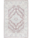 Serenity 2'1'' X 3'2'' Hand-Knotted Wool Rug 2'1'' x 3'2'' (63 X 95) / Brown / Ivory