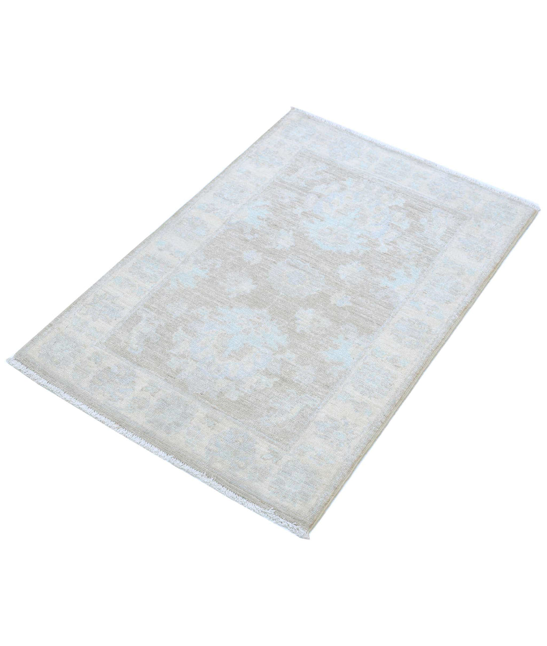 Serenity 2'2'' X 3'2'' Hand-Knotted Wool Rug 2'2'' x 3'2'' (65 X 95) / Brown / Ivory