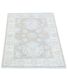 Serenity 2'2'' X 3'2'' Hand-Knotted Wool Rug 2'2'' x 3'2'' (65 X 95) / Brown / Ivory