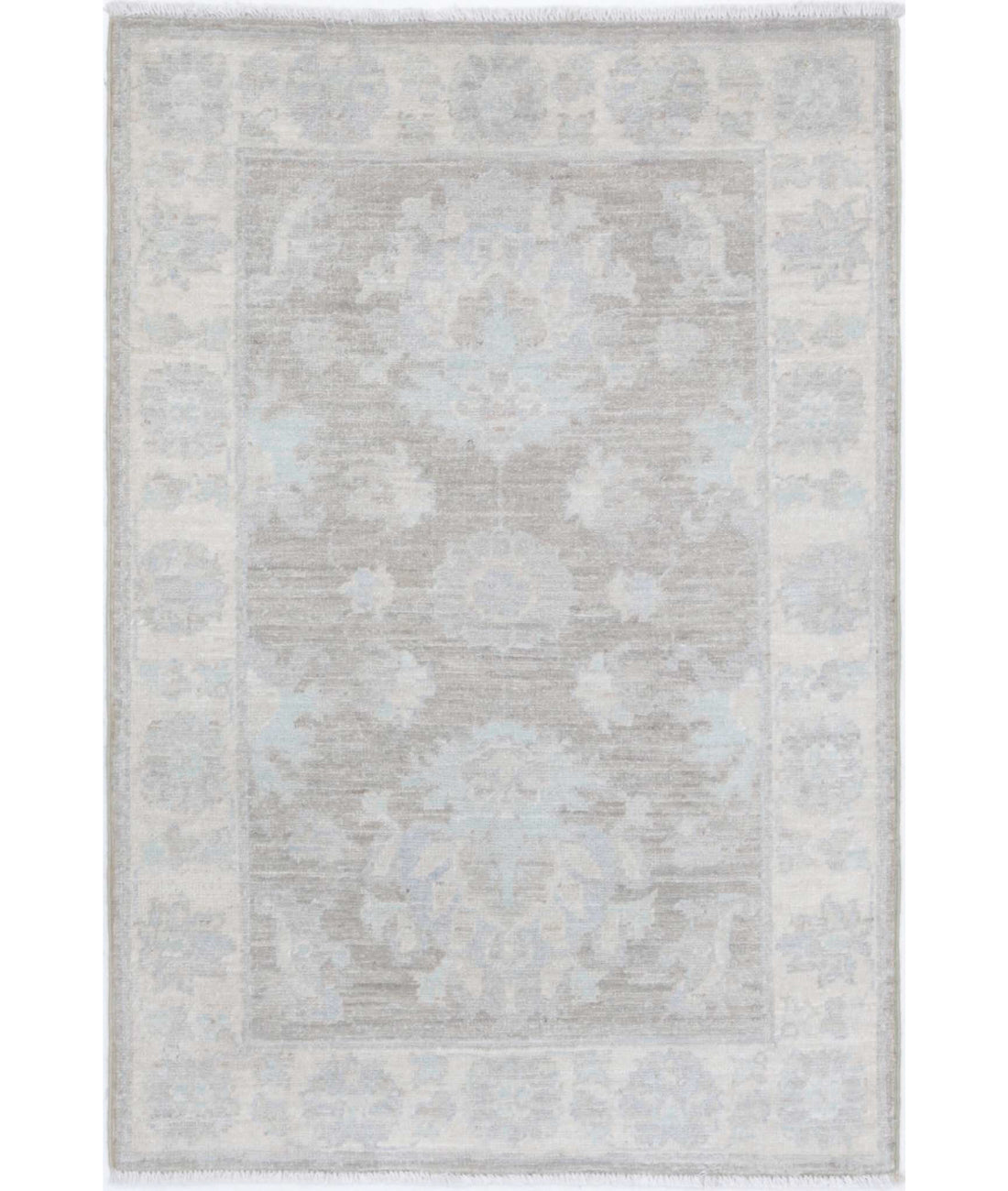 Serenity 2'2'' X 3'2'' Hand-Knotted Wool Rug 2'2'' x 3'2'' (65 X 95) / Brown / Ivory